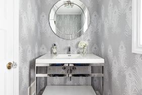 Gray and White Tonal Jewel Box Bathroom