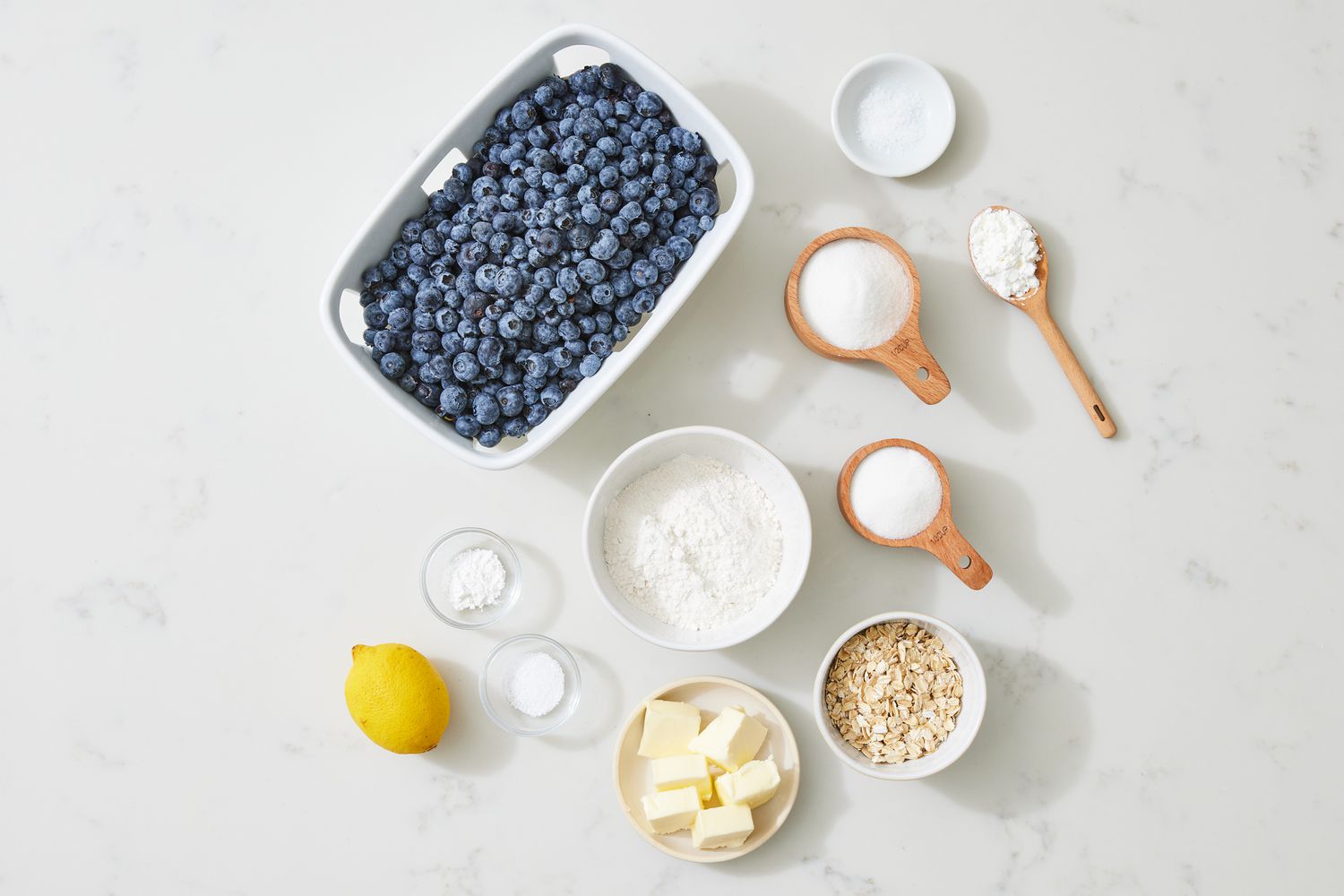 Ingredients for Blueberry Crisp