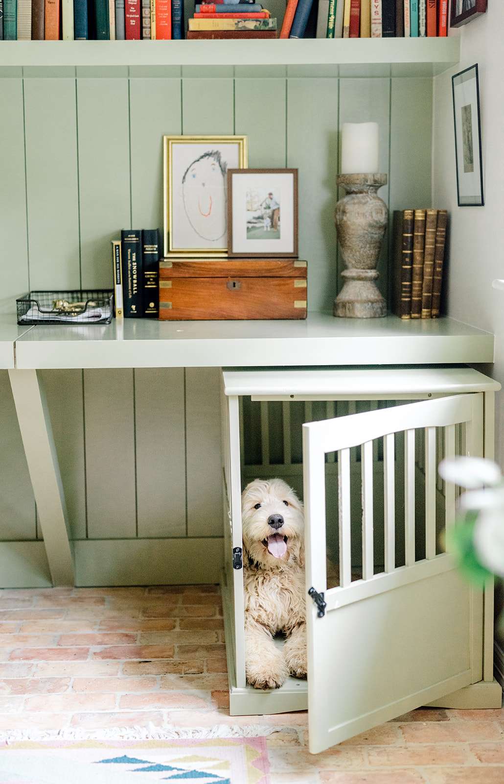 dog house under desk
