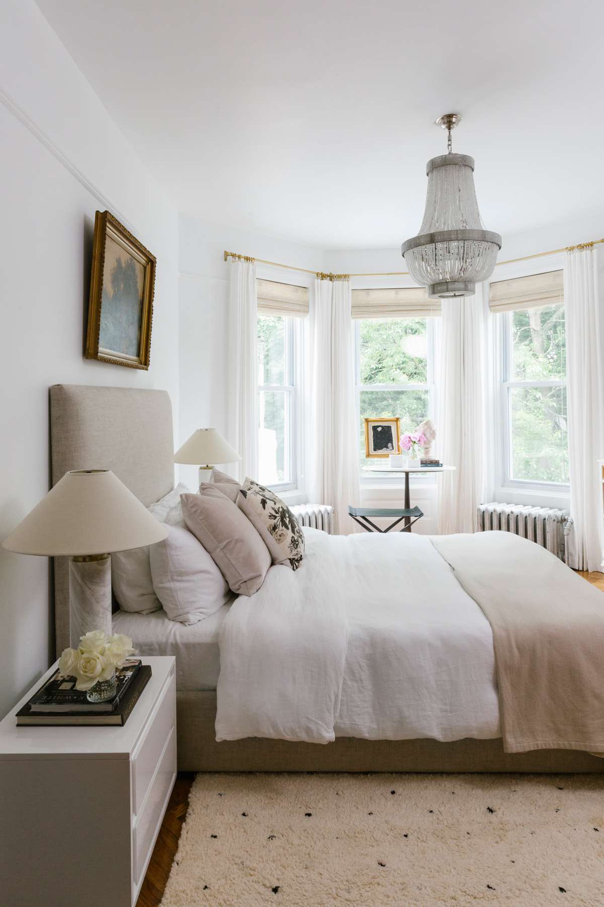 shelby nyc apartment bedroom neutral tones