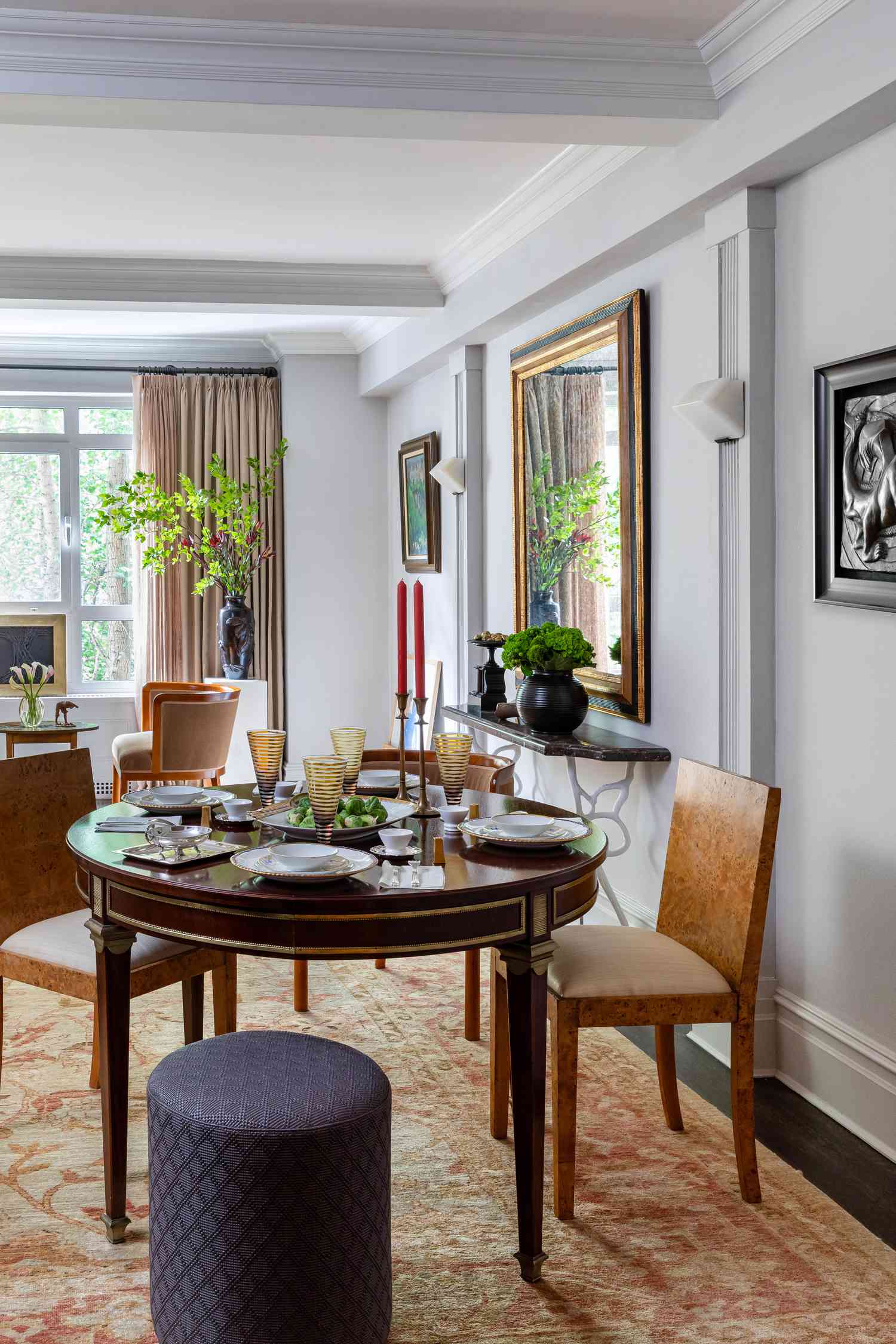 dining area with white walls and ceiling 
