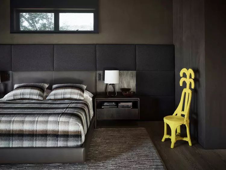 black and brown bedroom 