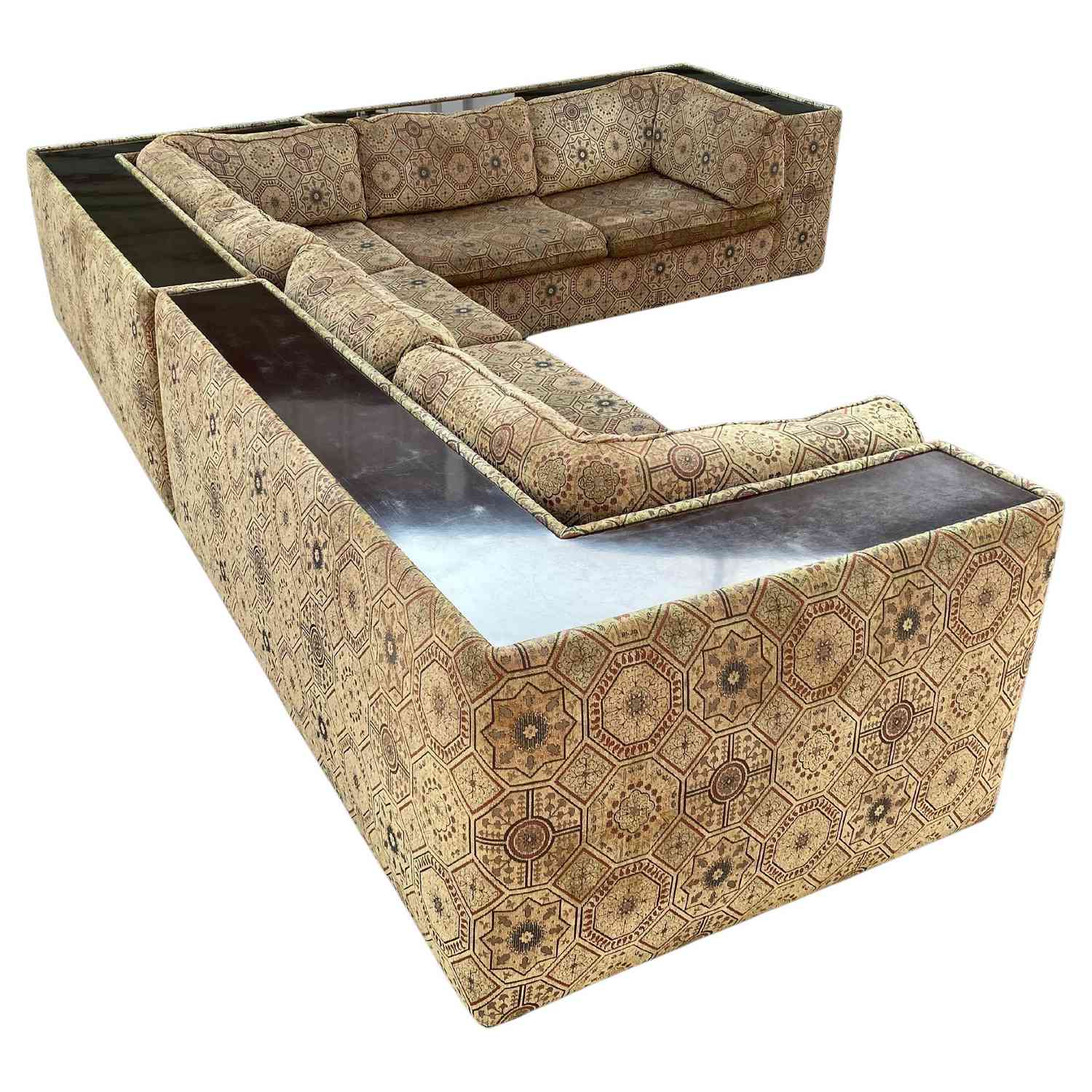 A sectional sofa 