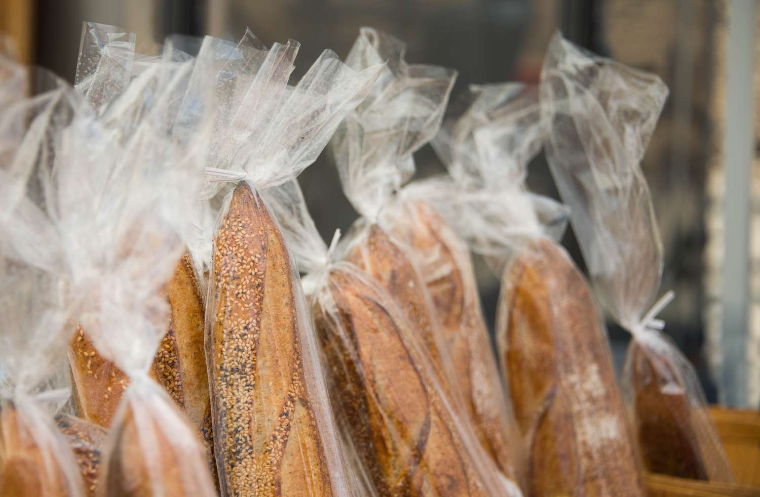 Bread Baguettes Wrapped