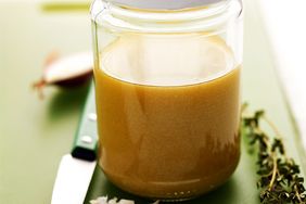 basic vinaigrette in a sealed jar