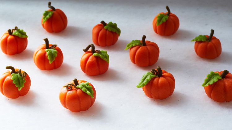 marzipan pumpkins