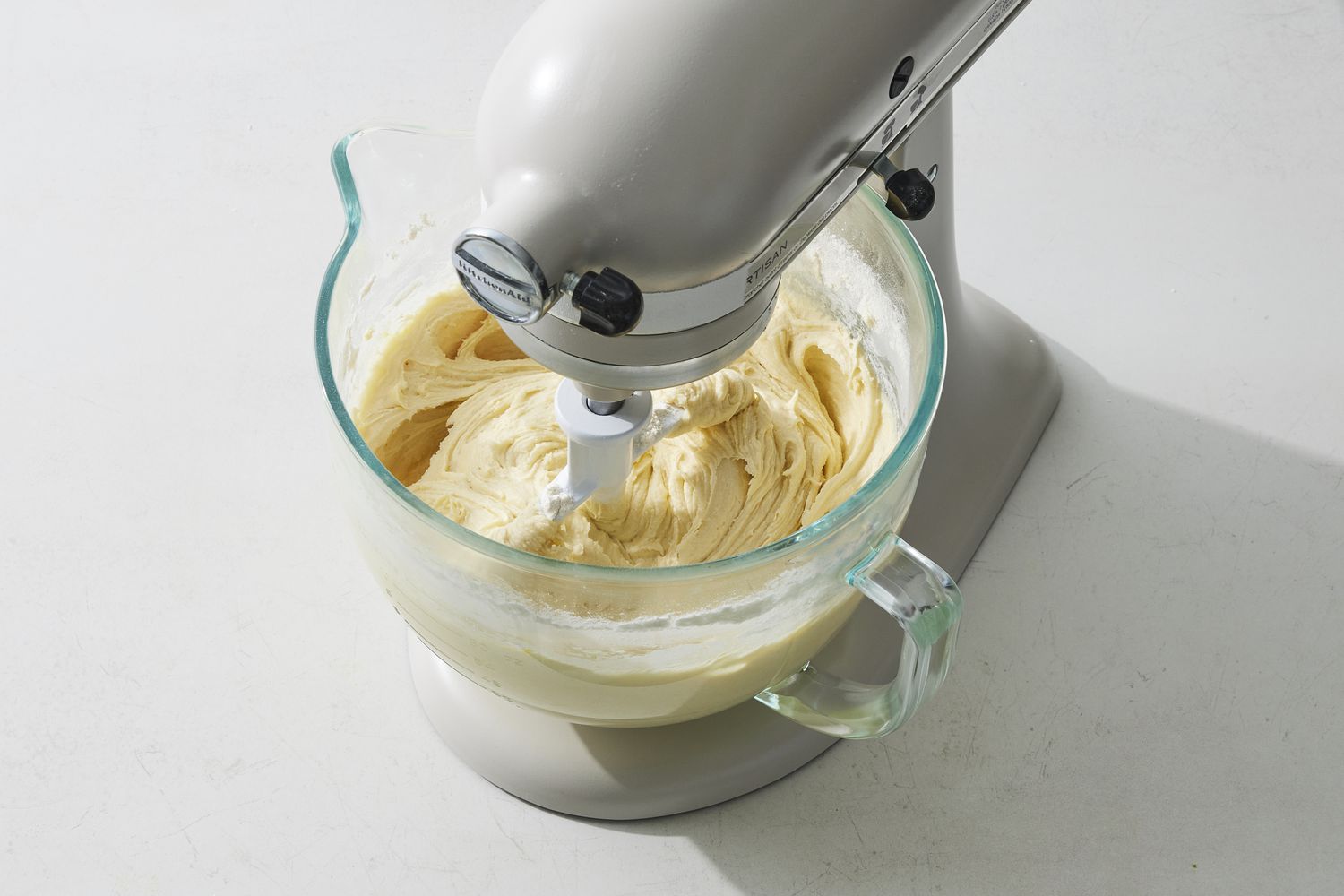 Overhead view of mixer