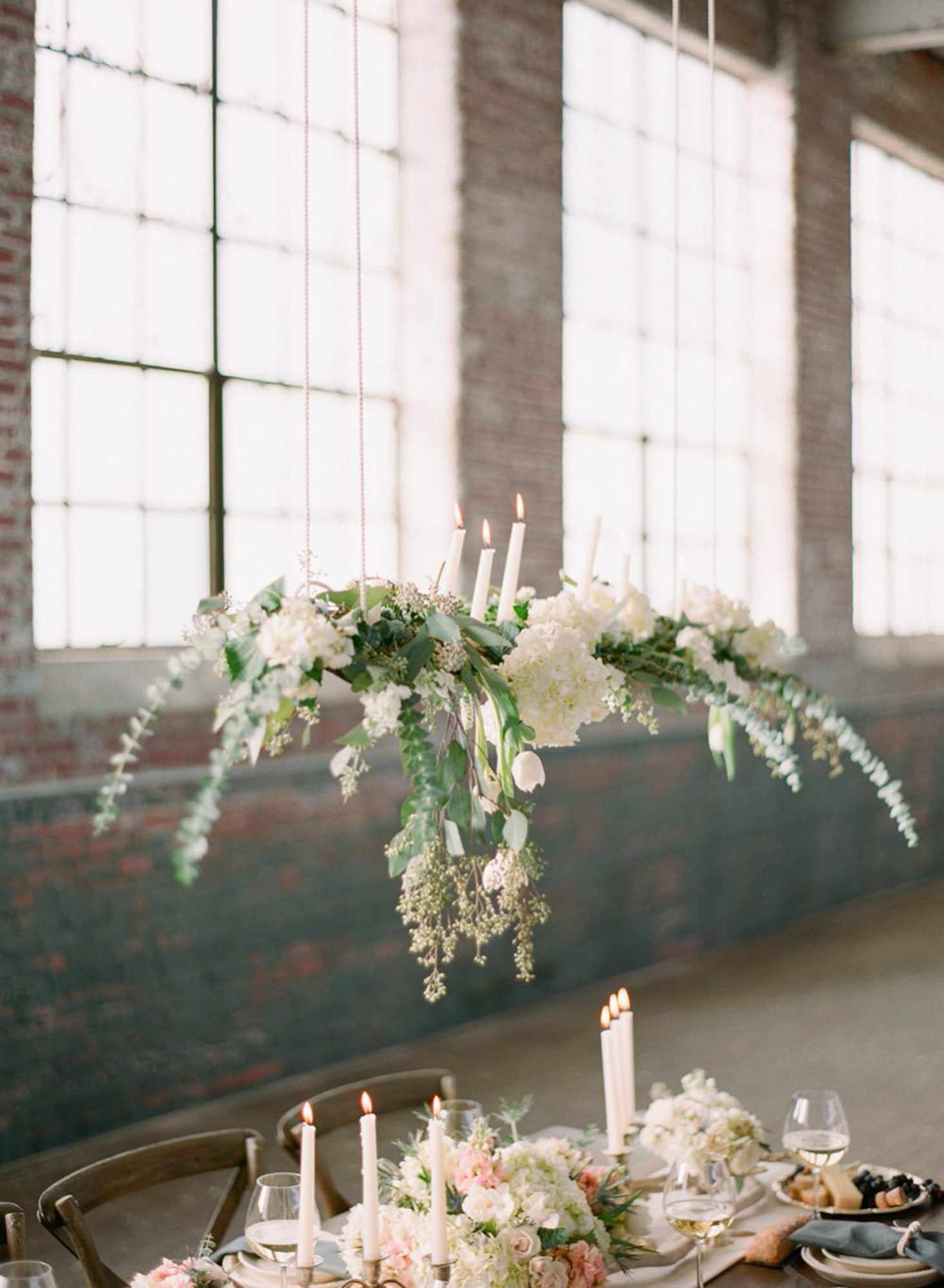 Peach, Green, and Gold Tablescape