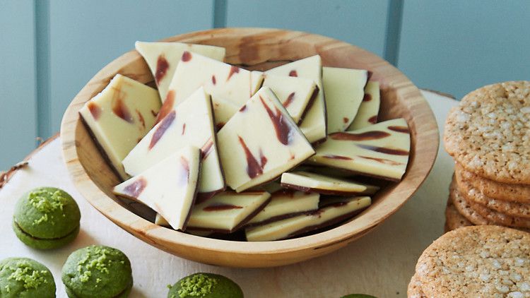 Chocolate Birch Bark in wooden bowl