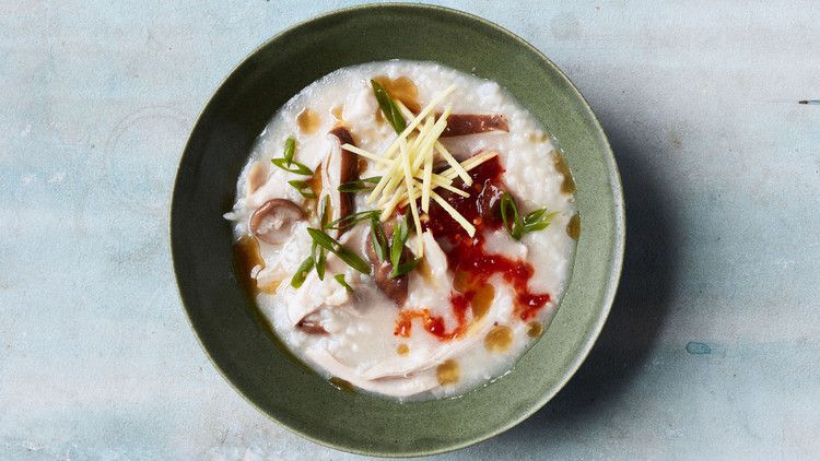 Chicken and Mushroom Congee