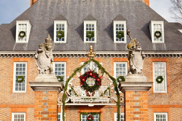 Entrance to Governors palace in Williamsburg