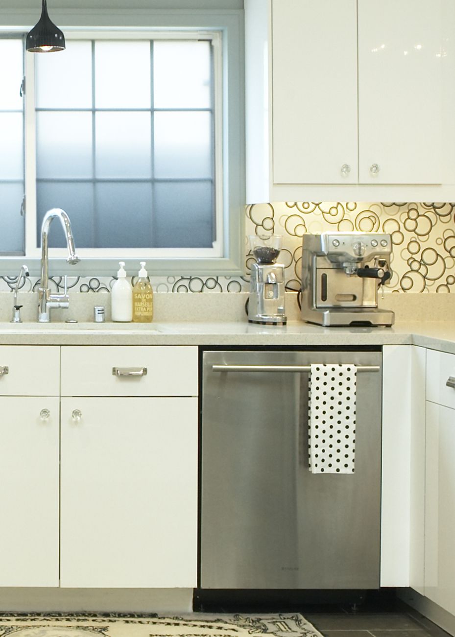 Wallpaper as backsplash