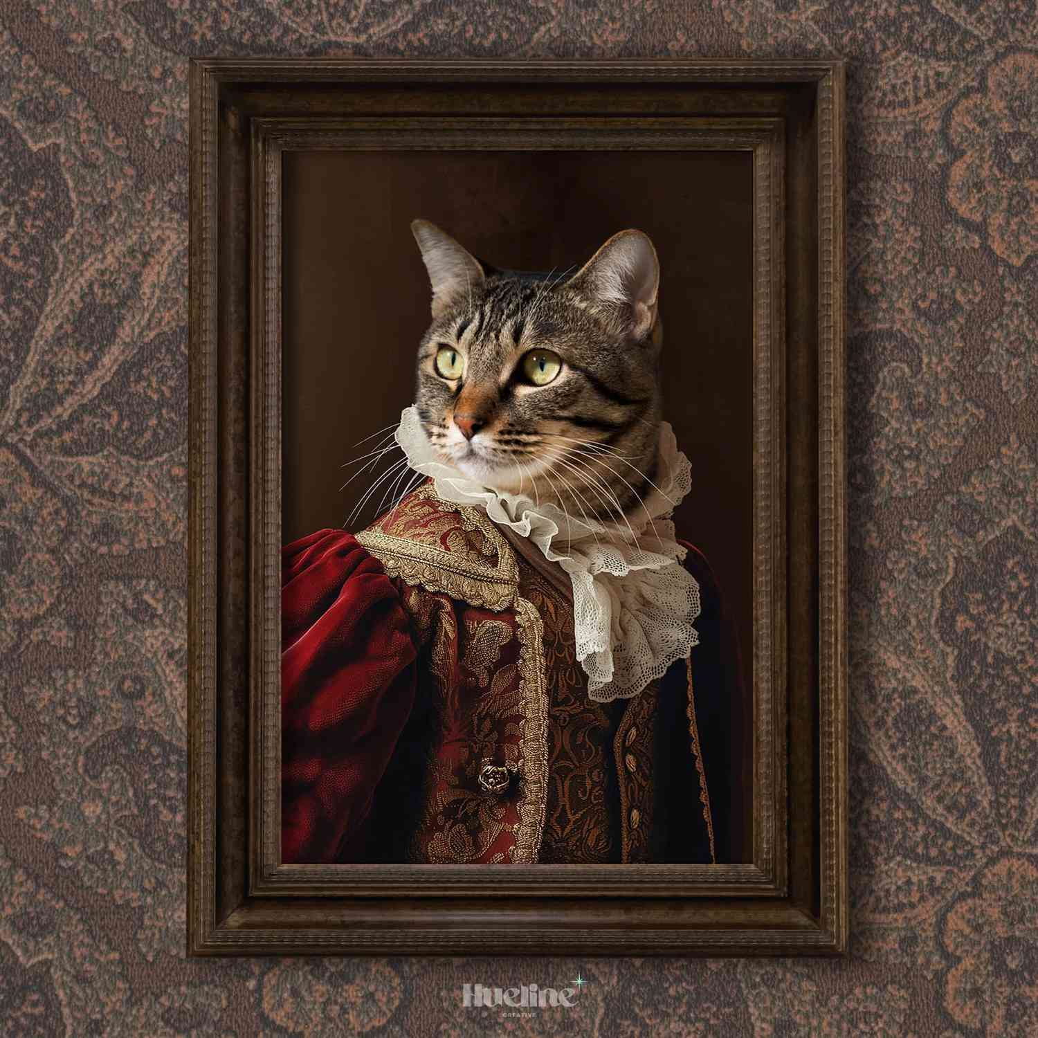 Custom royal pet portrait