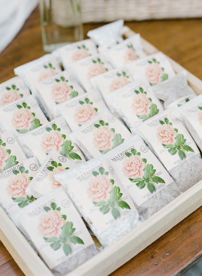 seed packet wedding favors