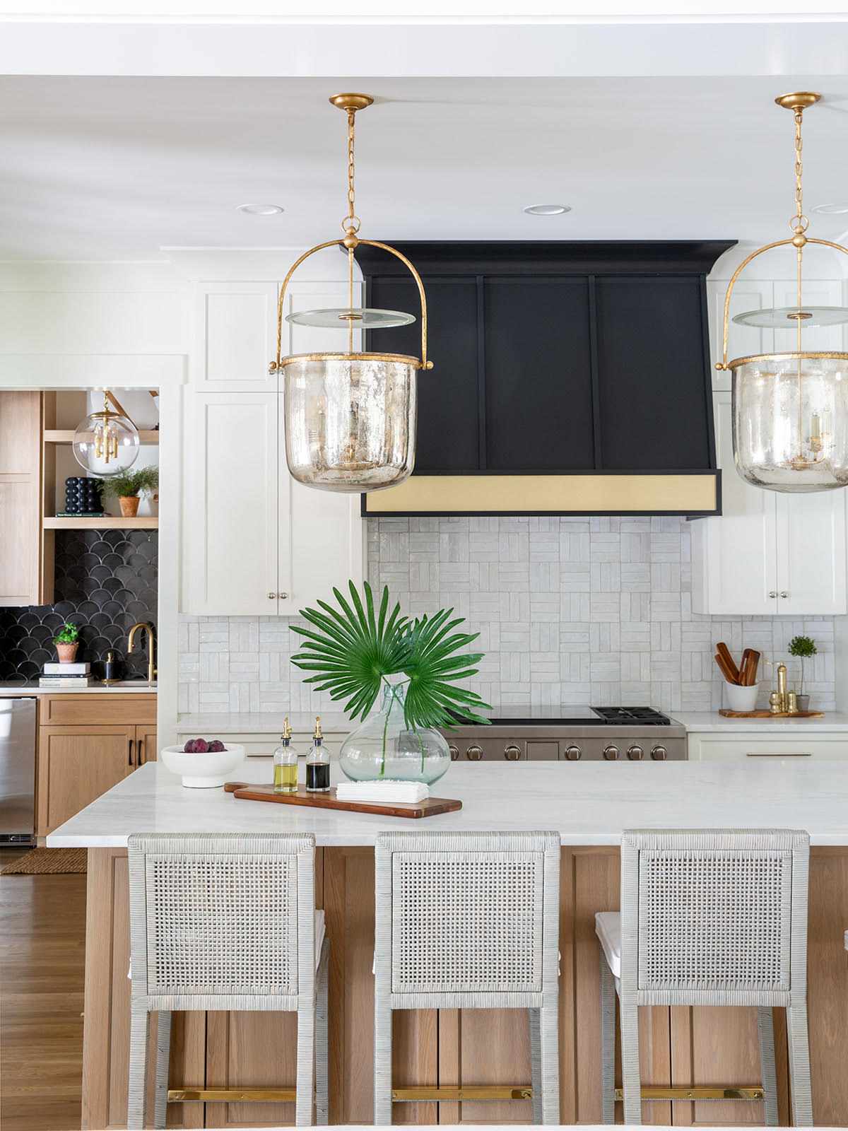 White Oak and Black Kitchen