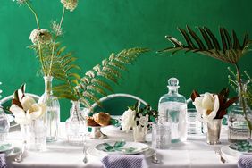 spring time table centerpieces crystal vases