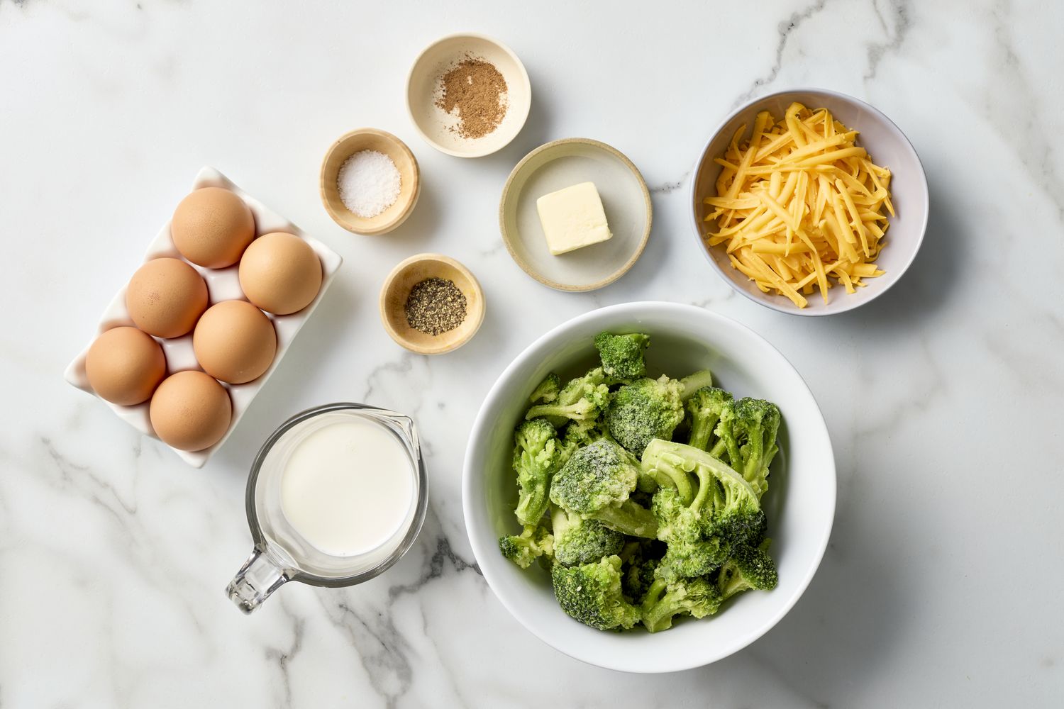 Crustless Broccoli Cheddar Quiches