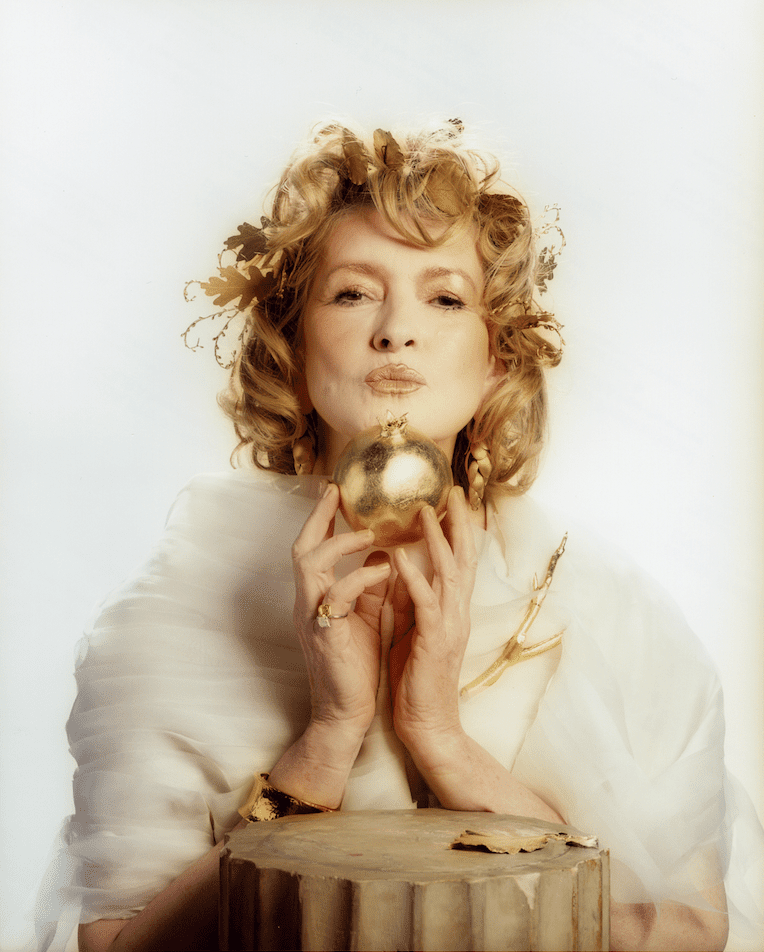 decorvow in her Golden Goddess Halloween costume