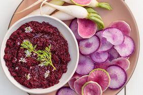 beet muhammara in bowl