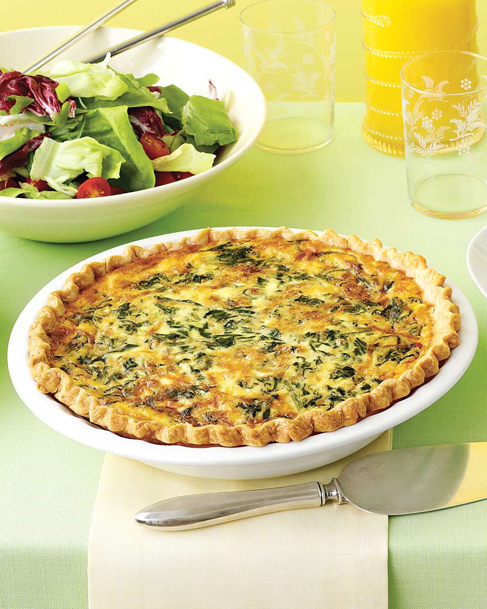 Spinach and Gruyere Quiches