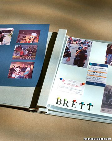 blue summertime scrapbook