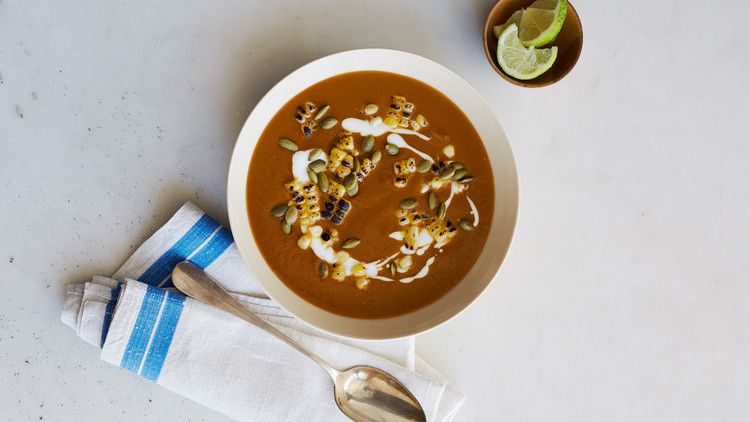 Roasted Kabocha Squash Soup