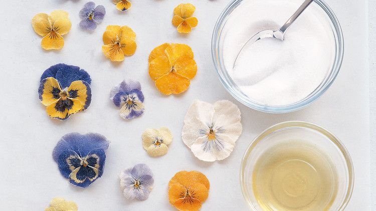 crystallized flowers