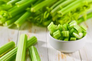 Cut celery