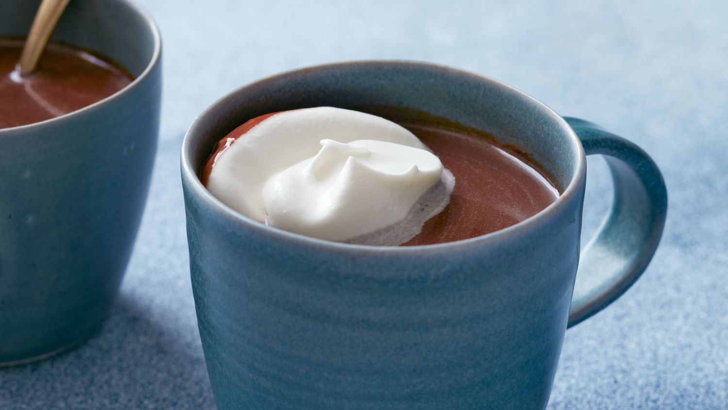 hot chocolate drink with whipped cream