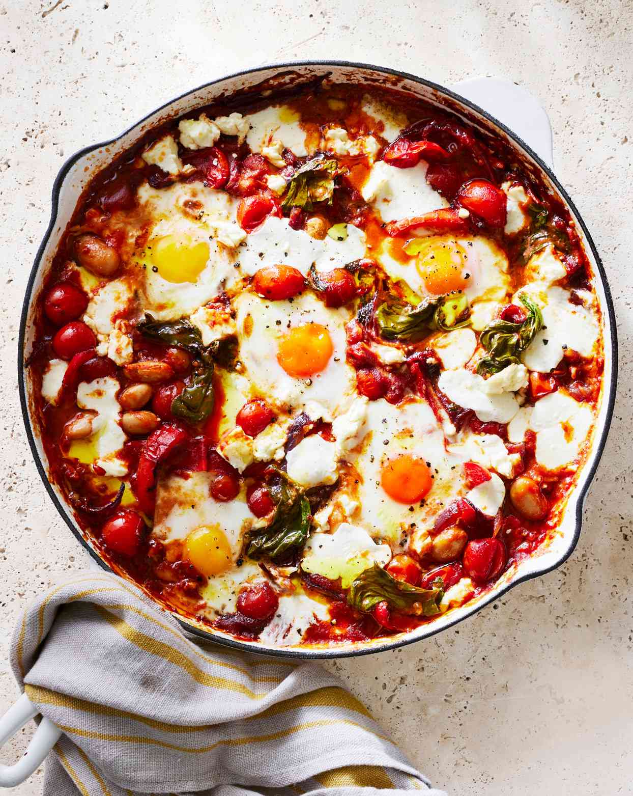 Cheesy Butter Bean Shakshuka