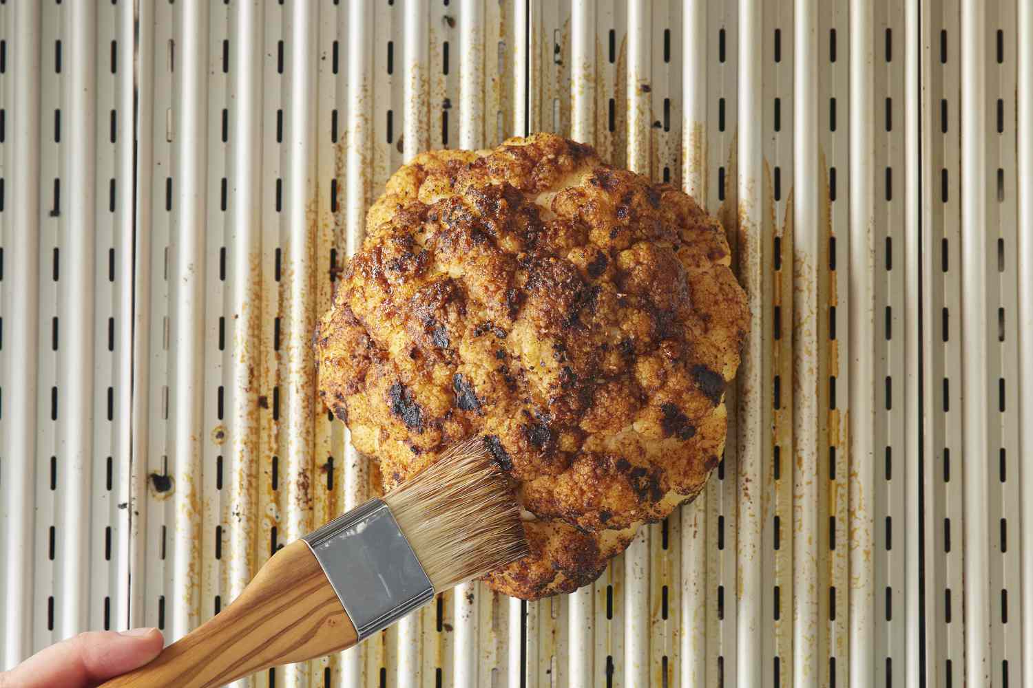 Grilled Cauliflower with Spiced Yogurt Sauce