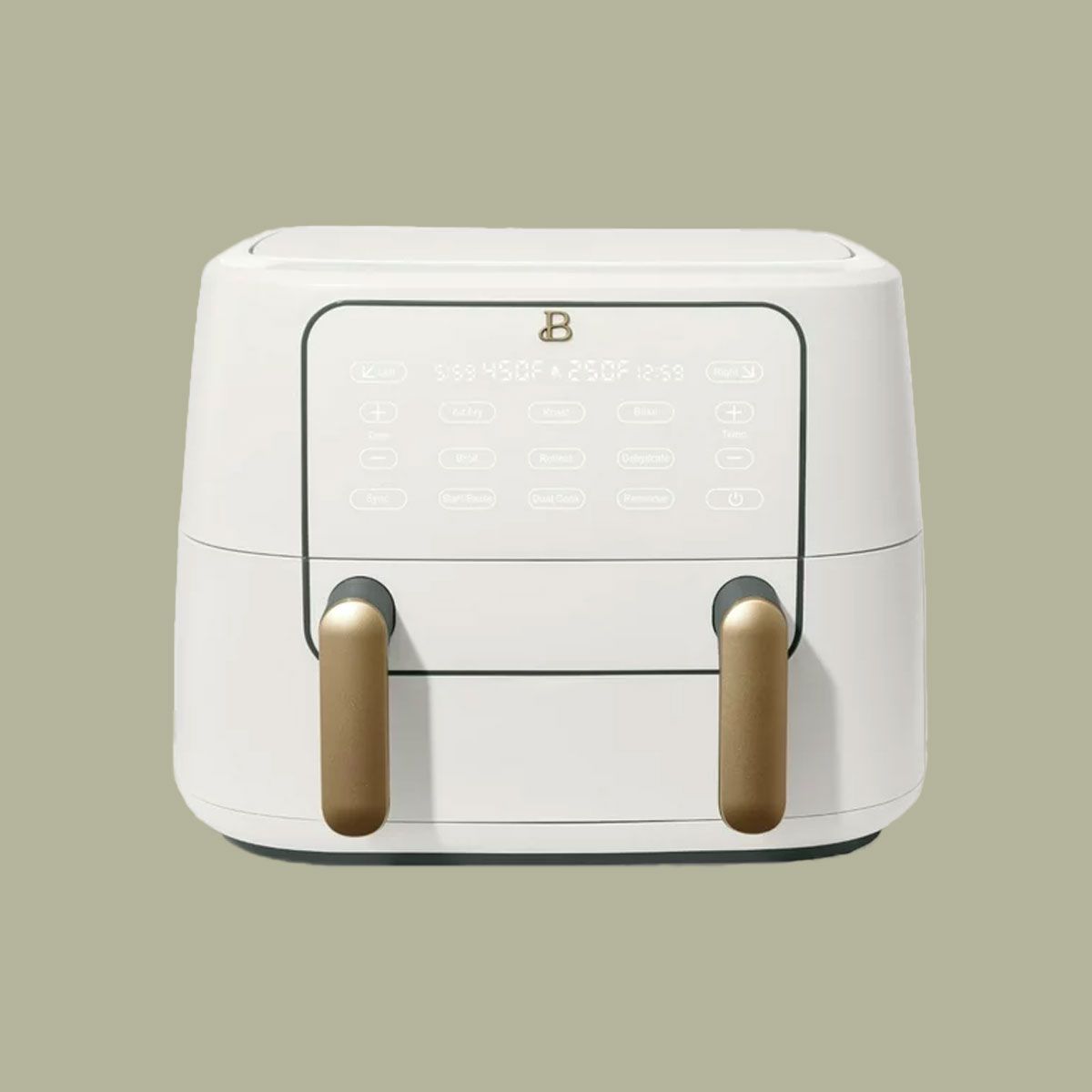 Beautiful 9QT TriZone Air Fryer, White Icing by Drew Barrymore