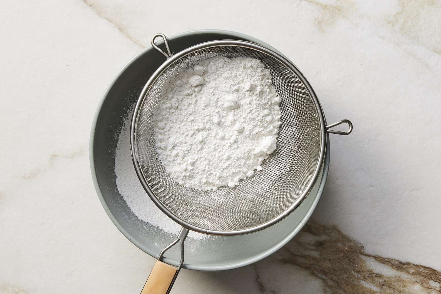 Sifting dry ingredients