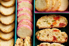 box of tropical fruit biscotti and vanilla sugar cookiesAlpha Smoot