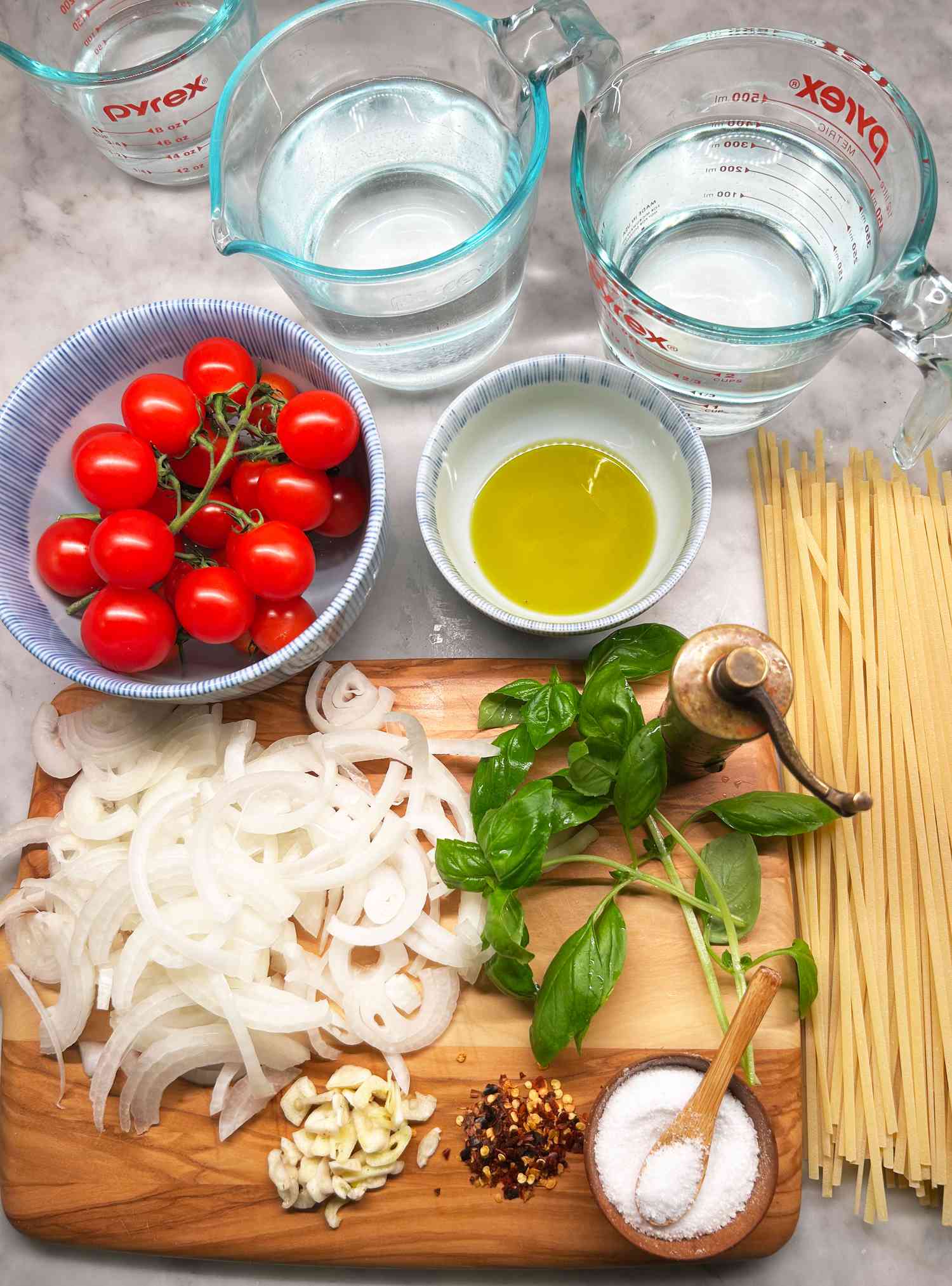 decorvow's One Pan Pasta Ingredients
