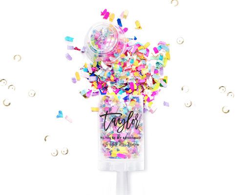 be my bridesmaid confetti popper