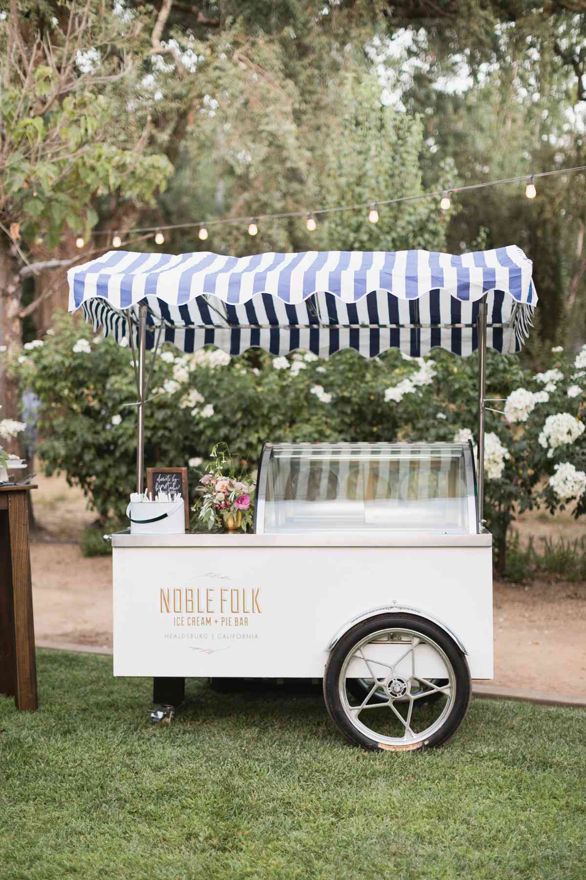 ice cream cart cocktail hour
