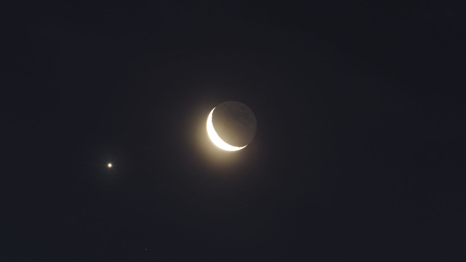 Moon and Jupiter conjunction