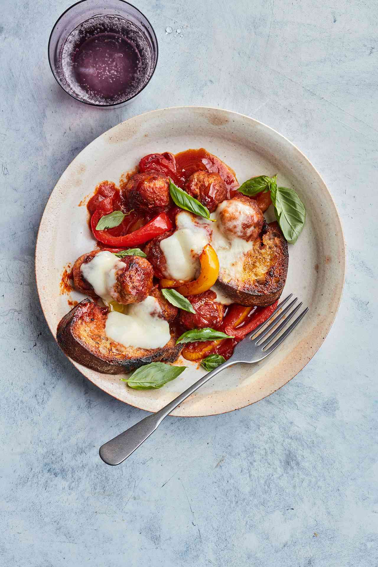Pork-Meatball Skillet Bake