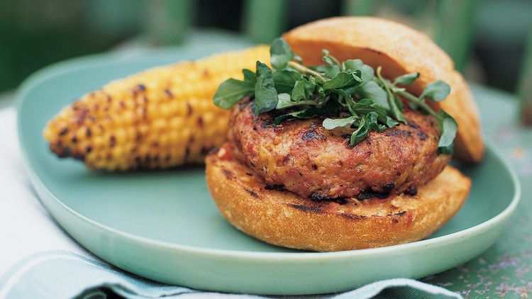 Roasted-Garlic Turkey Burgers