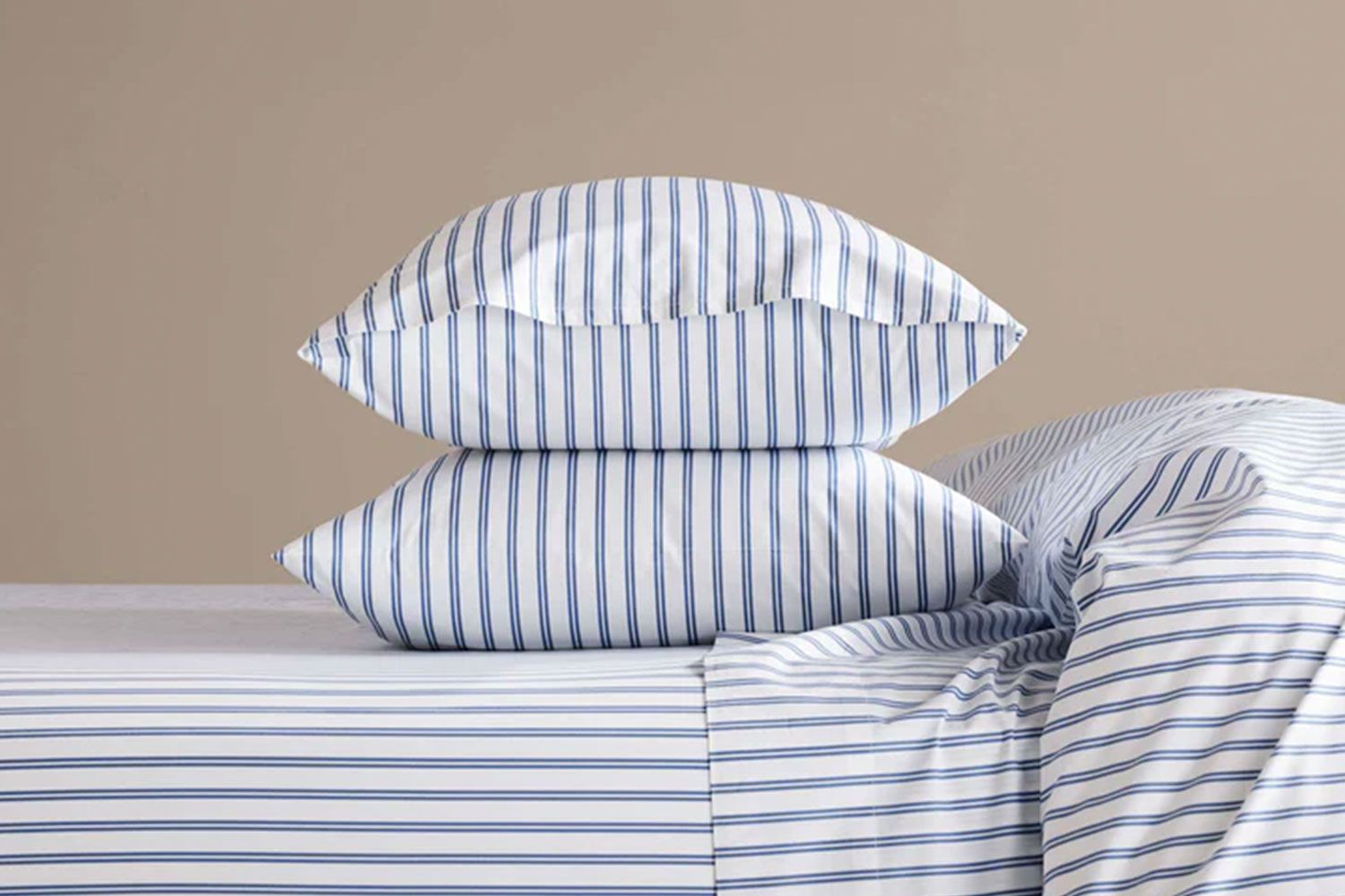 Striped sheets from Brooklinen