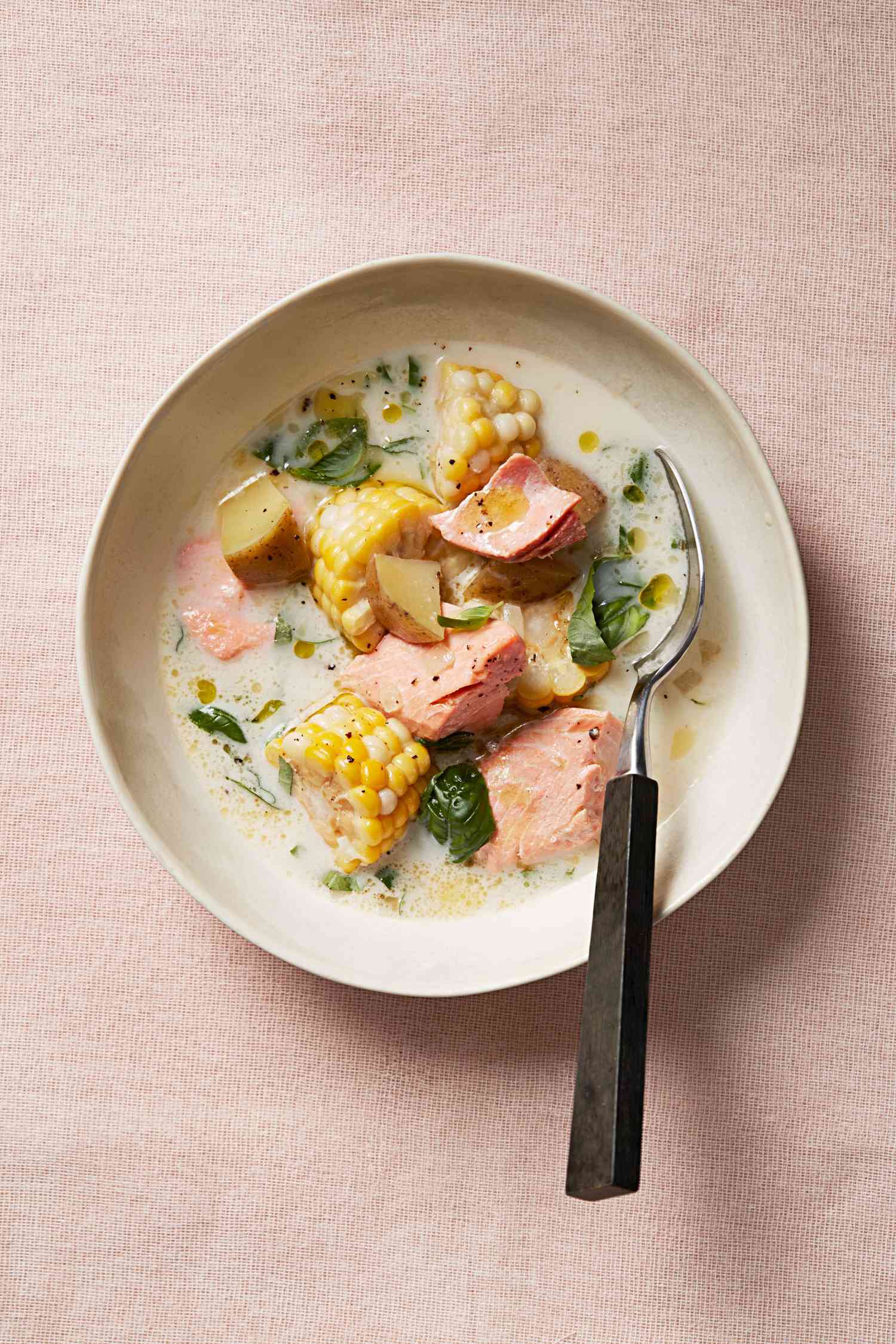 salmon-and-corn chowder