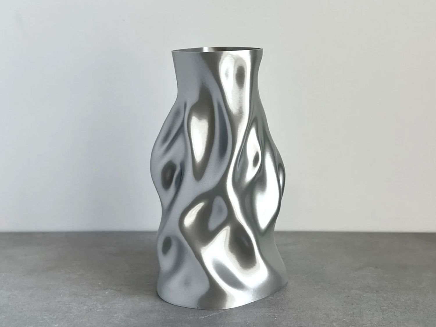 Chrome Flower Vase