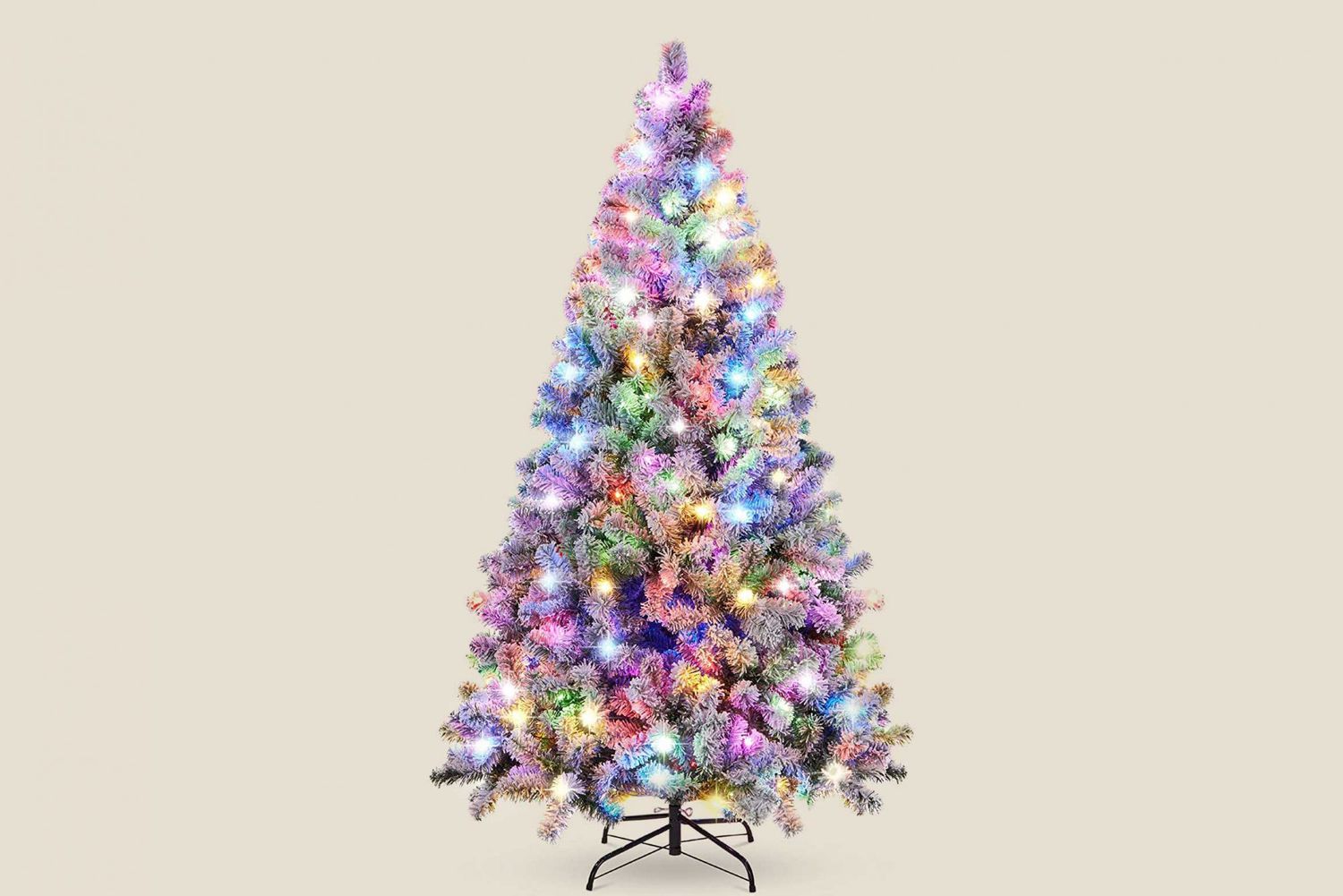 Best Choice Products Multicolored Pre-Lit Artificial Christmas Tree