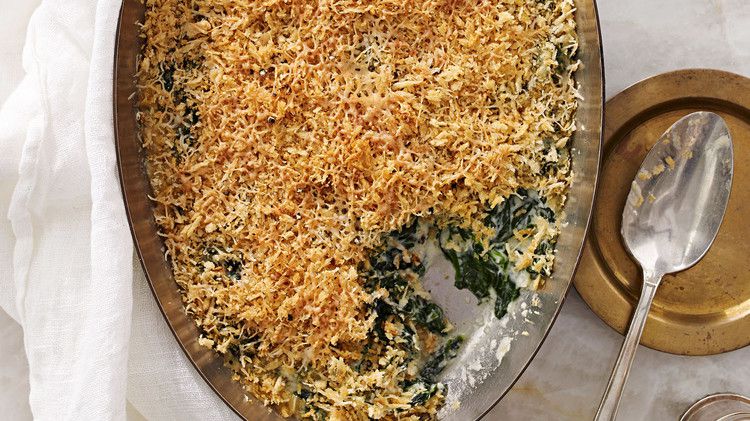 creamed spinach gratin