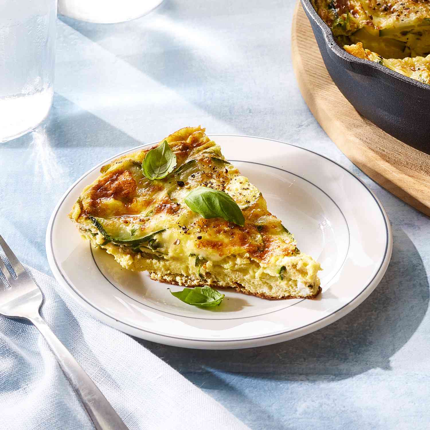 Perfect Frittata with Zucchini and Provolone