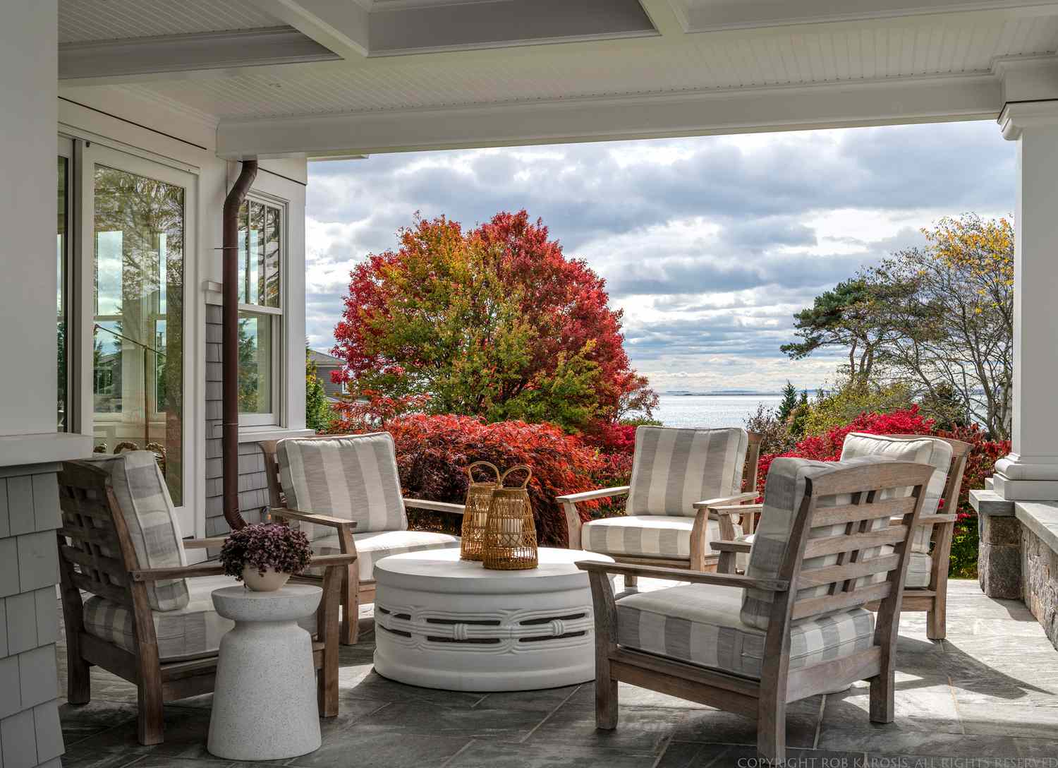 conversational seating modern porch