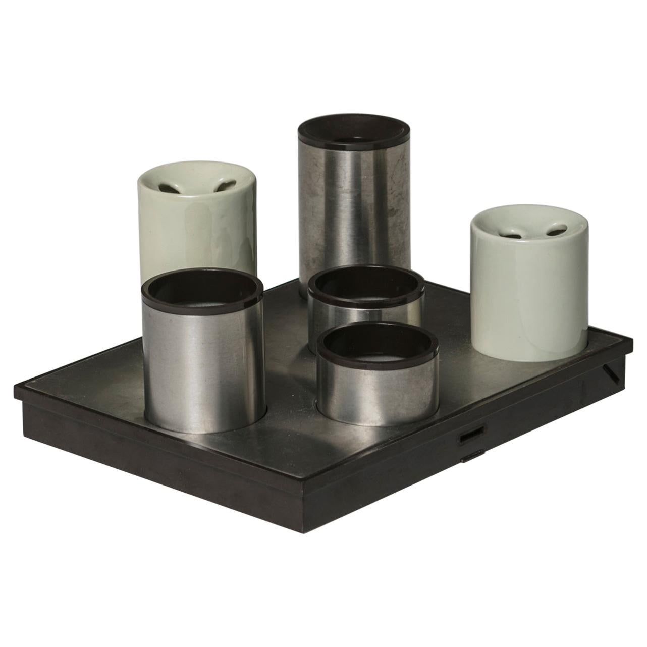 A set of silver accessories