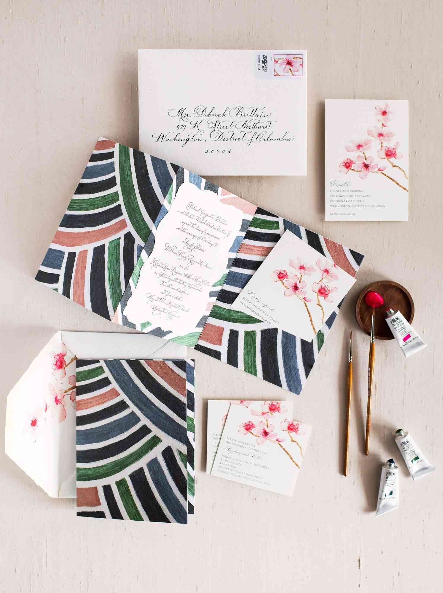 lindsey william wedding dc stationary