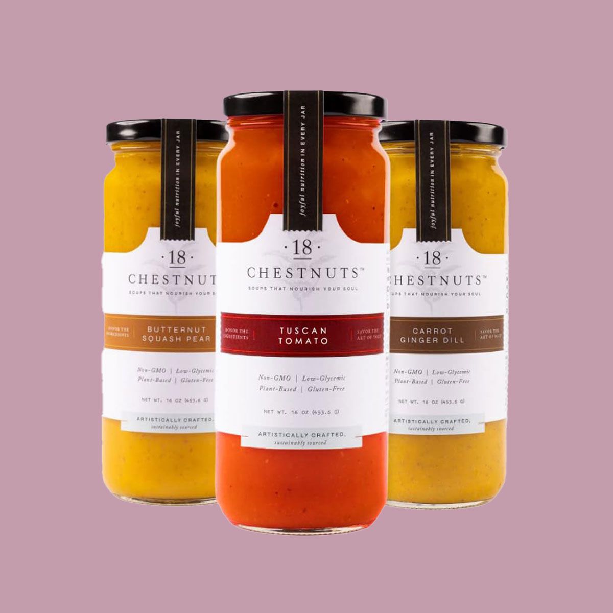 18 Chestnuts Plant Based Soup Trio 